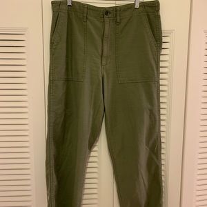 Madewell Green Straight Pants Size 30